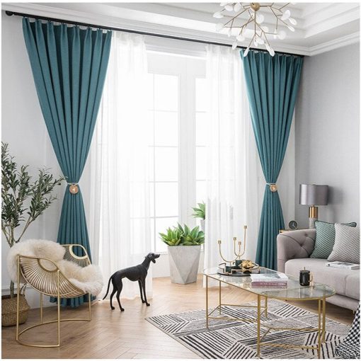 RÈM VẢI THÔ MỊN ĐẸP PHÒNG KHÁCH - MÃ BYG09-02