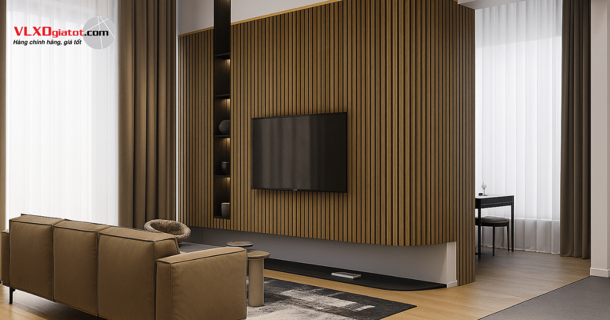 Tấm ốp lam sóng vân gỗ