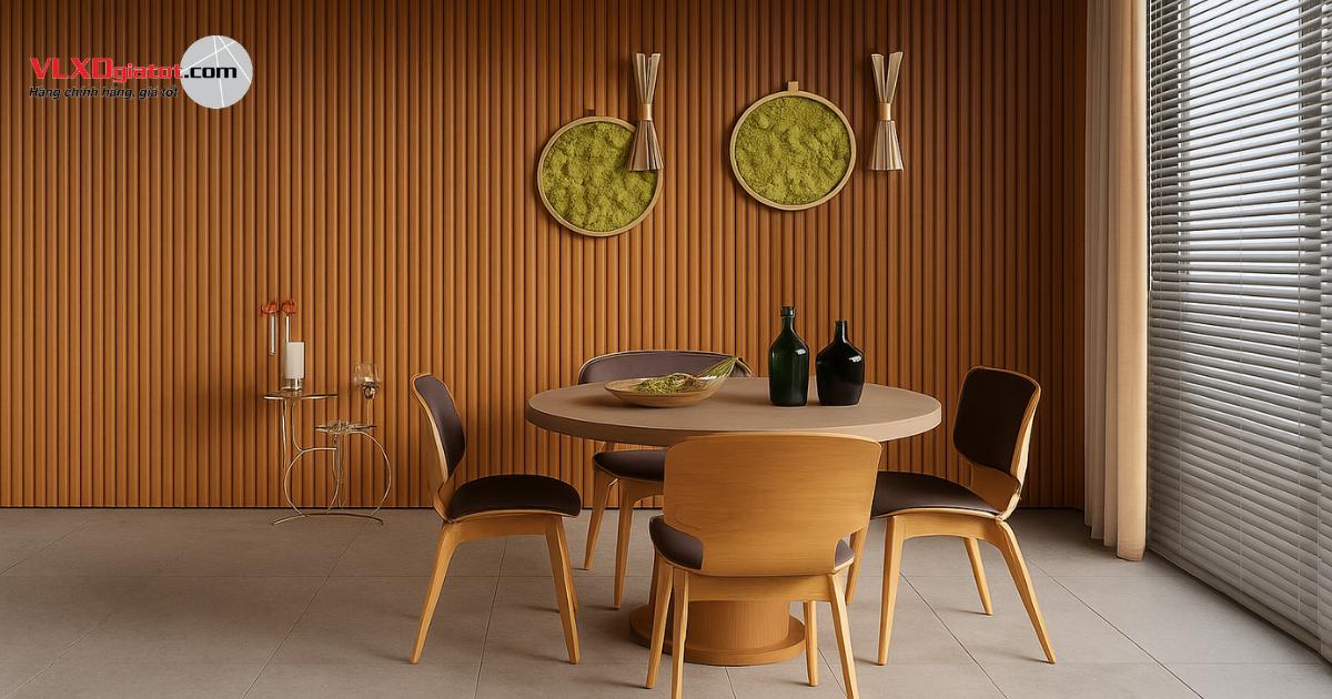 Tấm ốp lam sóng vân gỗ