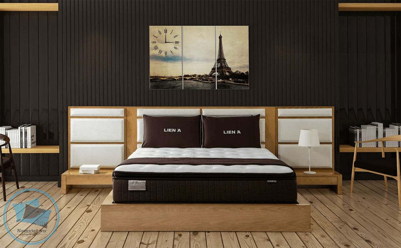 NỆM LÒ XO TÚI LÓT CAO SU LIÊN Á COCOON 2.0 LUXE